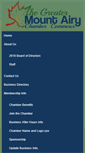 Mobile Screenshot of mtairyncchamber.org